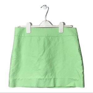 J. Crew Factory Mini Skirt Back Darts Hidden Zipper Wide Waist Size 10